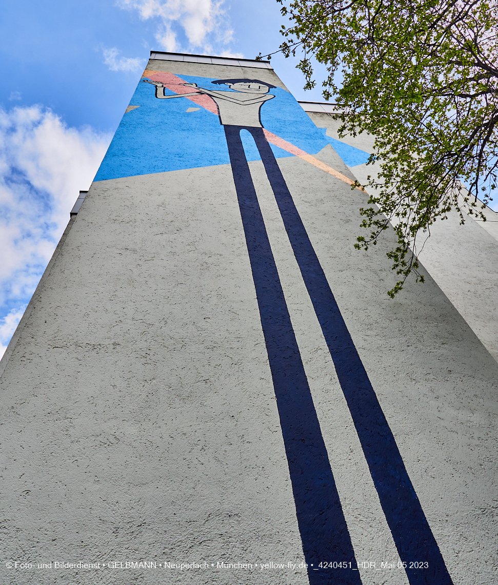 05.05.2023 - Graffiti am Karl-Marx-Ring 75 in Neuperlach